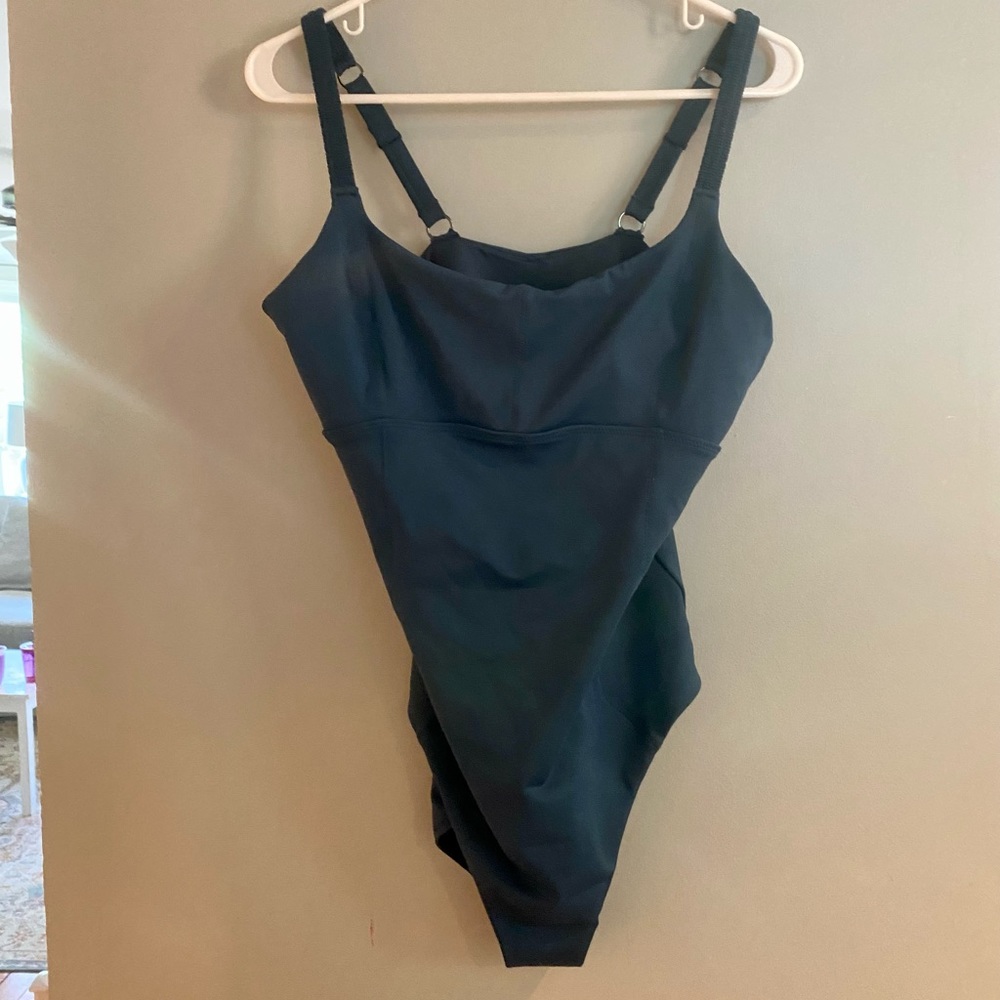 Athleta one-piece swimsuit in dark teal